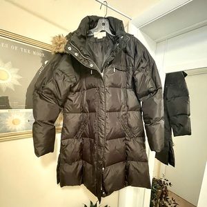 Mikael Kors Long Winter Parka - Fur Trim